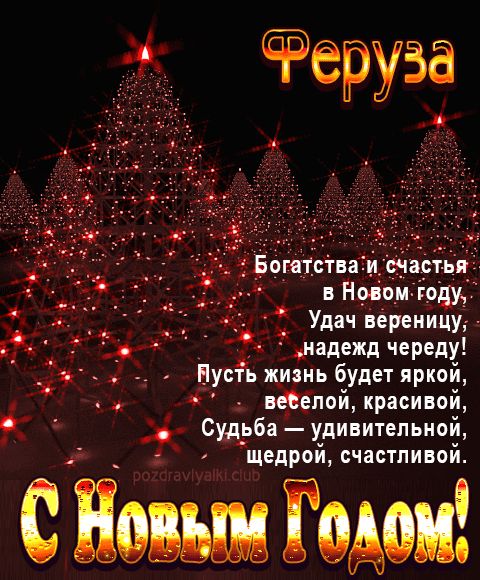 Феруза С Новым Годом картинка строгая