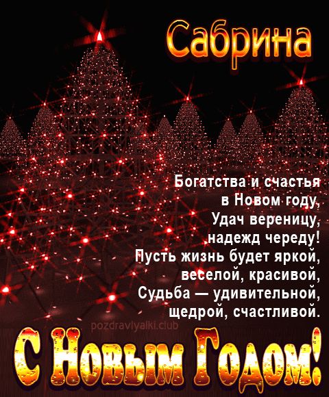 Сабрина С Новым Годом картинка строгая