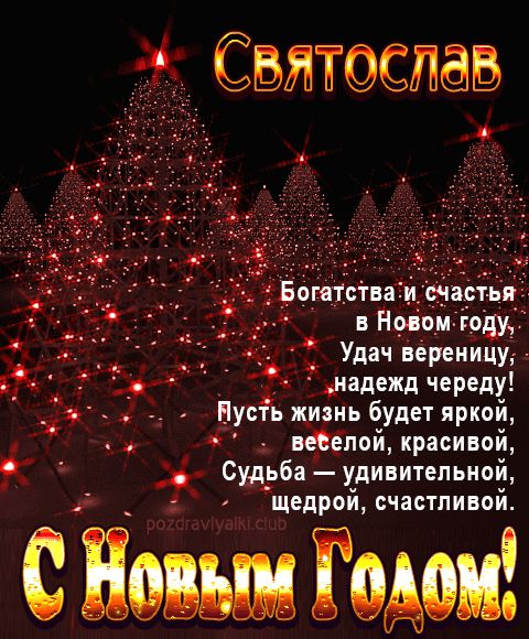 Святослав С Новым Годом картинка строгая