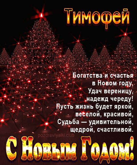 Тимофей С Новым Годом картинка строгая