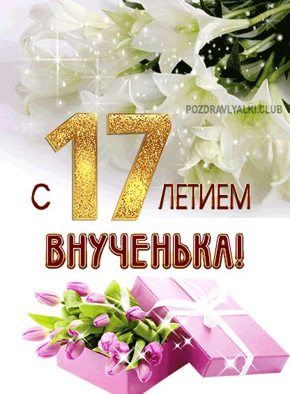 Поздравление с 17 внучки. Внучке 17 лет.